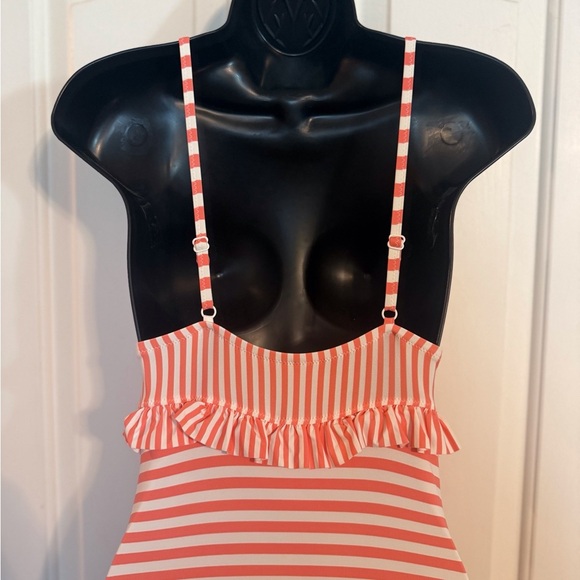 “J. CREW” Striped Ruffle Bathing Suit - Picture 13 of 16